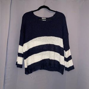 Knitted sweater, cropped